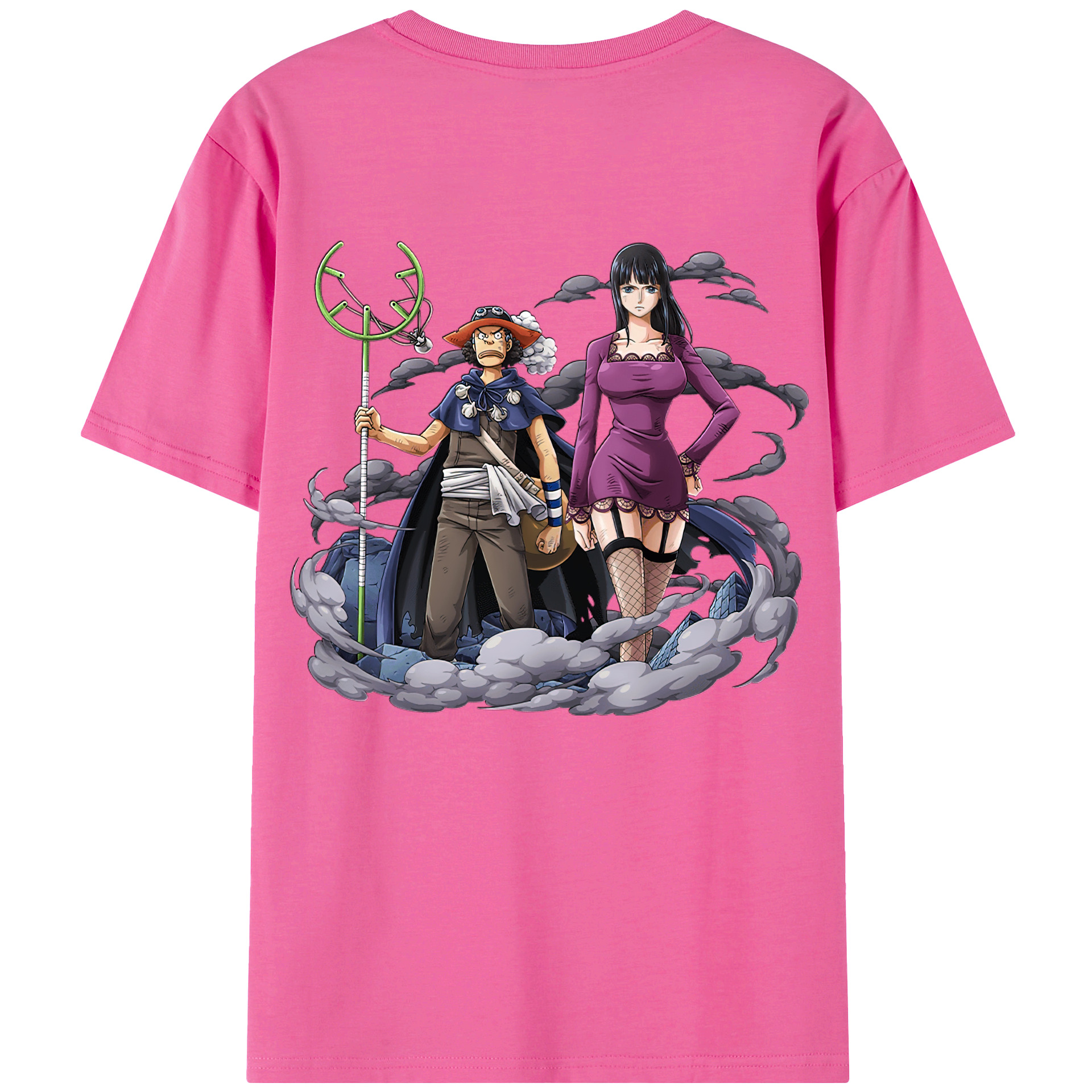 ワンピース ニコ・ロビン ONE PIECE Nico Robin レディース半袖Tシャツ(バックプリント)